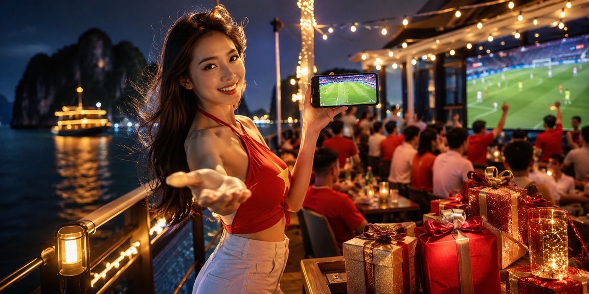 Người chơi cược bóng đá cạnh bãi biển Hà Nội